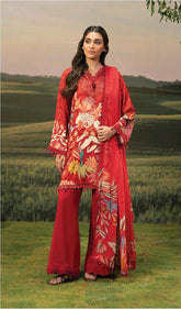 Mbasics by Maria B | Fall 2025 Unstitched Luxury 3-Piece Collection | Digital Print & Organza Embroidery 05-B